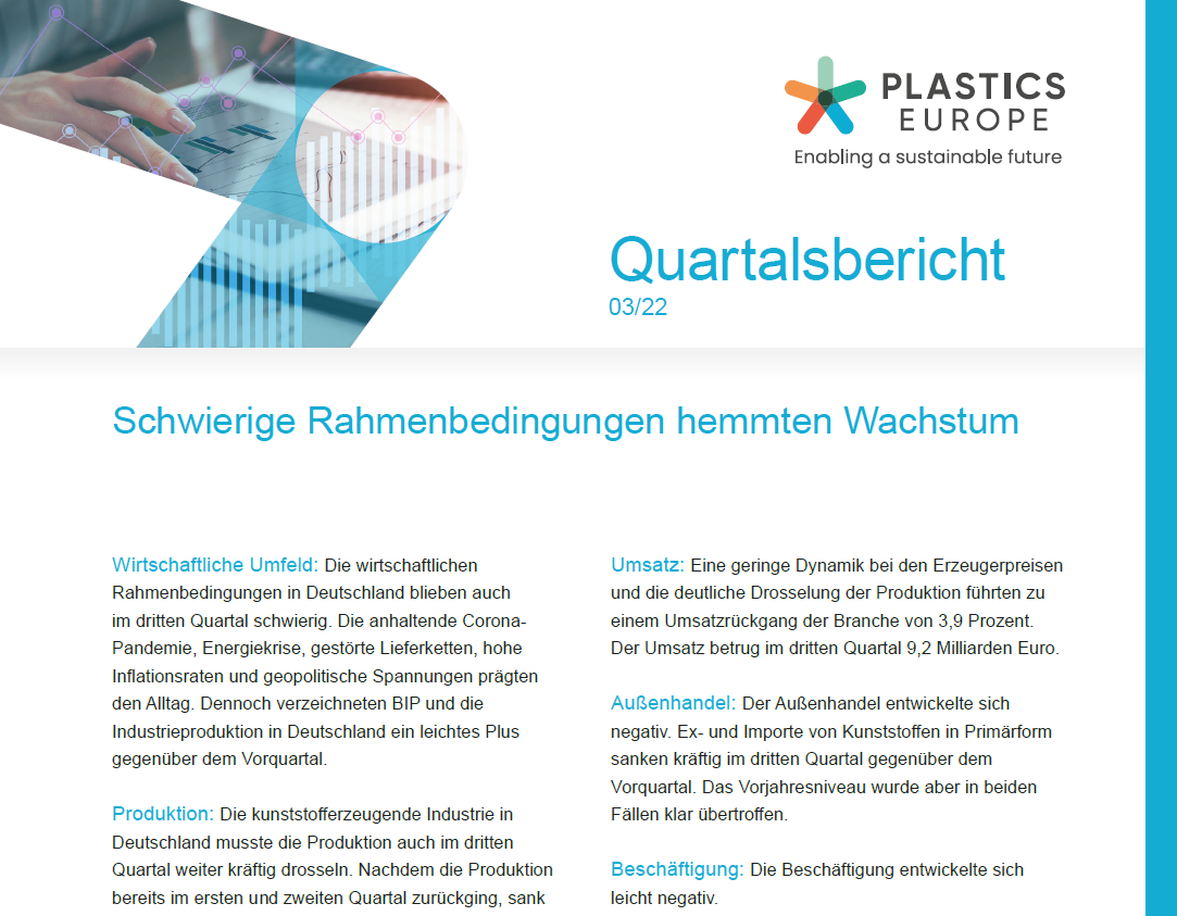 Quartalsbericht 03/2022 Plastics Europe DE