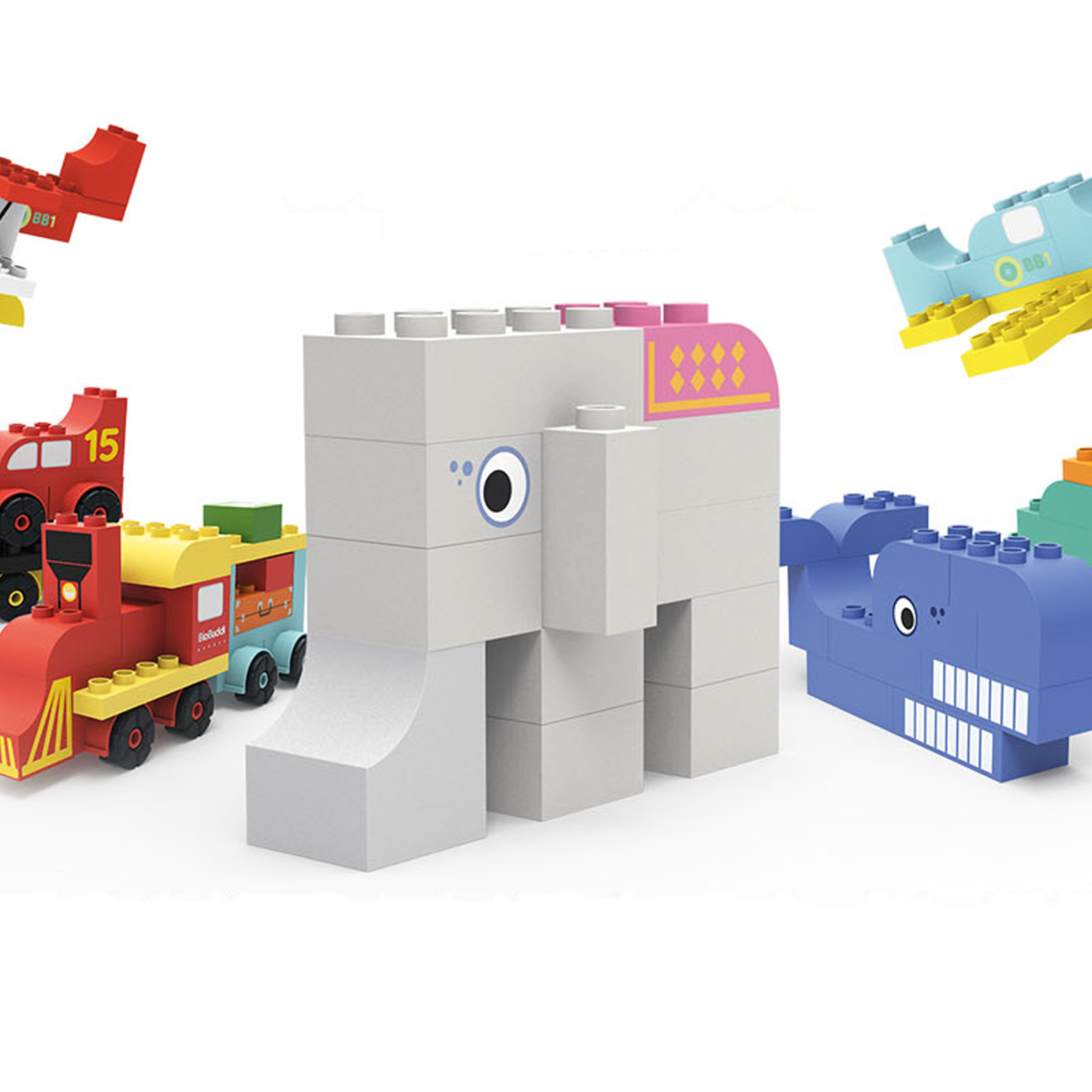 BiOBUDDi is partnering with Braskem to produce eco-friendly building blocks using I'm green™ bio-based polyethylene. The blocks offer a renewable alternative to conventional plastic toys, helping reduce carbon emissions and support a more sustainable future. © BiOBUDDi