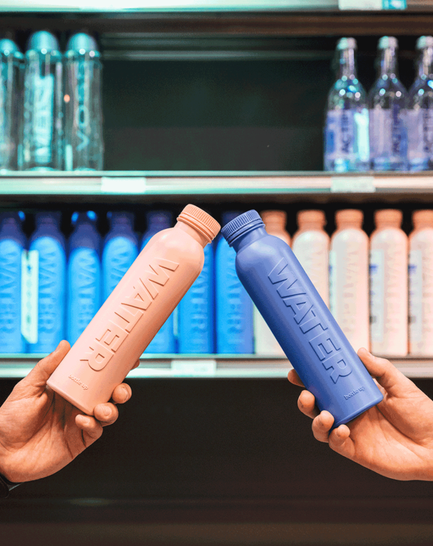 Bottle Up is working with Braskem to produce refillable water bottles using I'm green™ bio-based polyethylene. Designed to replace single-use plastic bottles, Bottle Up’s solution helps reduce waste and carbon emissions while promoting a circular economy. © Bottle Up